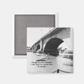 (Fake) Alligator zwemmen bij de London Bridge Magneet (Voorkant / Achterkant)