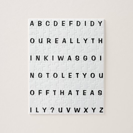 Fake Alphabet Frustrating Joke Legpuzzel (Verticaal)