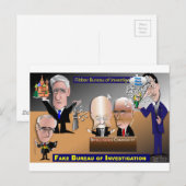 Fake Bureau of Investigation Briefkaart (Voorkant / Achterkant)