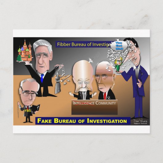 Fake Bureau of Investigation Briefkaart (Voorkant)