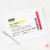 Fake Crazy Pillen Voorschrift Label Halloween Prop (Envelop)