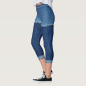 Fake denim short blue leggings (Links)