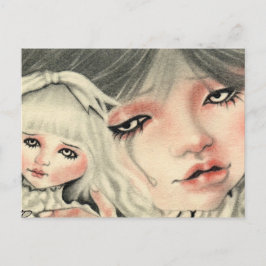 Fake Doll Sad Briefkaart