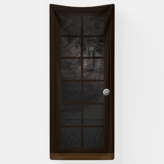 Fake Door Ghost Halloween Haunted House Prop Spandoek (Verticaal)