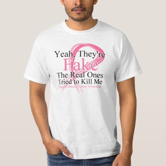 Fake - Echte mensen probeerden me te doden - Borst T-shirt (Voorkant)