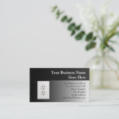 Fake Electrical Outlet Grappige Elektricien Handym Visitekaartje (Staand voorkant)