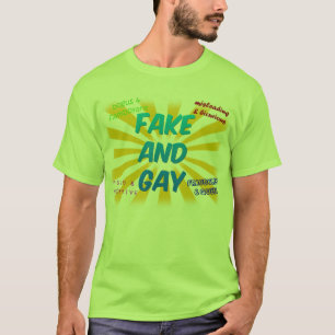 Fake en Gay (licht) T-shirt