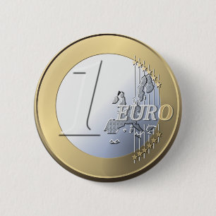Fake Euro-knop Ronde Button 5,7 Cm
