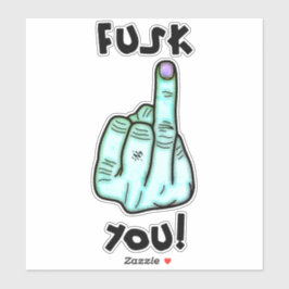 Fake f-bom en nepmop-moppensticker v3 sticker