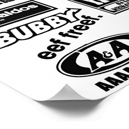 Fake Fast Food Poster (Hoek)