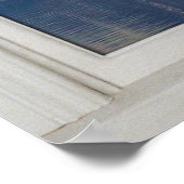 Fake Faux Window Illusion - Sunny Mountain Uitzich Poster (Hoek)