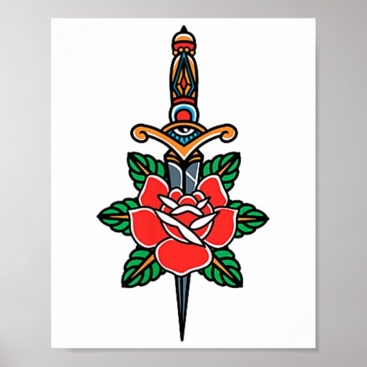 Fake Friends Amerikaanse Traditionele Tattoo Oude Poster (Voorkant)