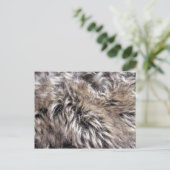 Fake Fur Texture Briefkaart (Staand voorkant)