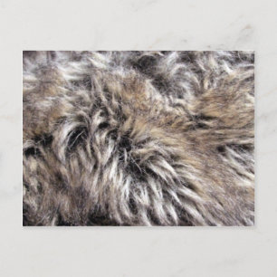 Fake Fur Texture Briefkaart