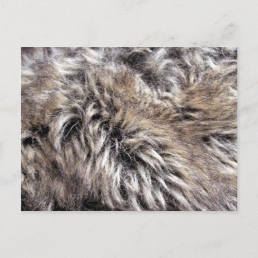 Fake Fur Texture Briefkaart (Voorkant)
