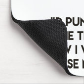 Fake glimlach - Grappig, sarcastisch citaat Muismat (Hoek)