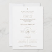 Fake Gold Effect Fancy Ornament Lace Effect Modern Kaart (Achterkant)