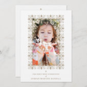 Fake Gold Effect Fancy Ornament Lace Effect Modern Kaart (Voorkant / Achterkant)