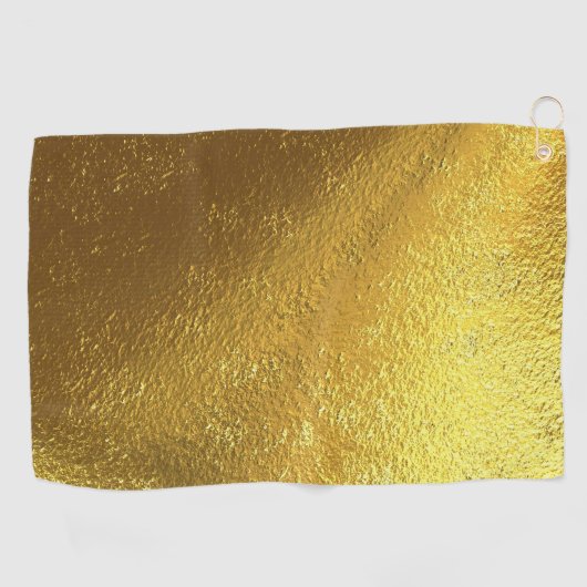 Fake Gold Foil Golfhanddoek (Horizontaal)