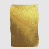 Fake Gold Foil Golfhanddoek (Voorkant)