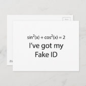 Fake ID Briefkaart (Voorkant / Achterkant)
