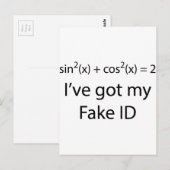 Fake ID Briefkaart (Voorkant / Achterkant)