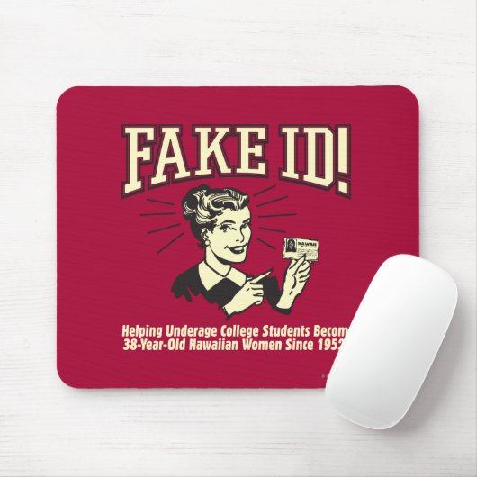 Fake ID: Onderage College Hawaiian Muismat (Met muis)