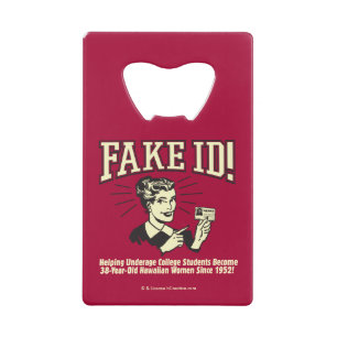 Fake ID: Ondernemingscollege Hawaiian Creditkaart Flessenopener