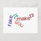 Fake It Briefkaart (Voorkant)