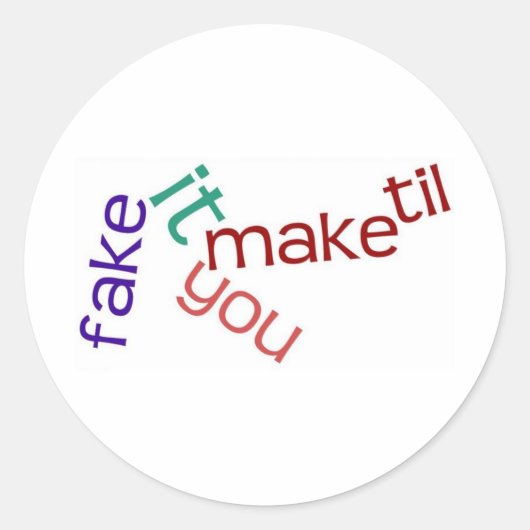 Fake IT-Sticker Ronde Sticker (Voorkant)