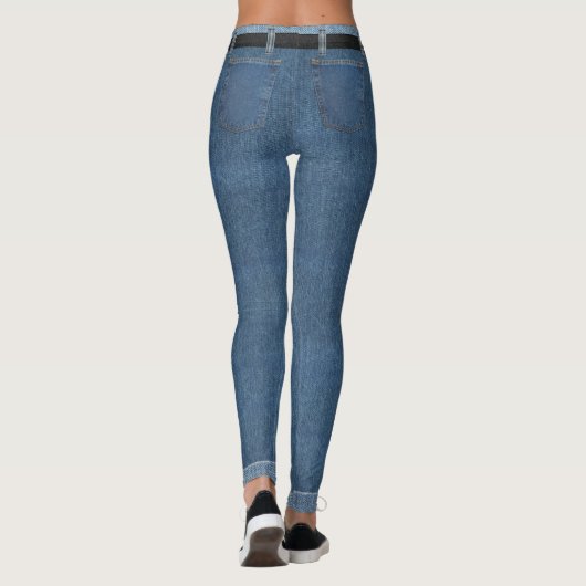 Fake Jeans Leggings (Achterkant)