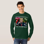 Fake Kerstmis Donald Trump Ugly Kerstmis Shirt 2 (Voorkant volledig)