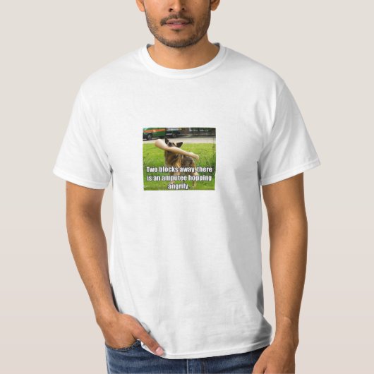 Fake Leg Dog T-shirt (Voorkant)