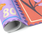 Fake Masterpiece Random Stamps Collage Collectie Cadeaupapier (Rol Hoek)