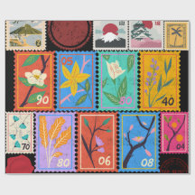 Fake Masterpiece Random Stamps Collage Collectie