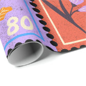 Fake Masterpiece Random Stamps Collage Collectie Cadeaupapier (Rol Hoek)