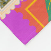 Fake Masterpiece Random Stamps Collage Collectie Fleece Deken (Hoek)