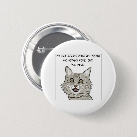 Fake Mews Button (Voorkant /achterkant)