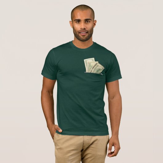 Fake Money Inside Pocket T-shirt (Voorkant volledig)