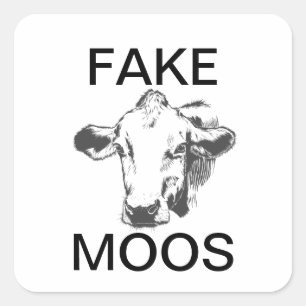 Fake Moos Vierkante Sticker