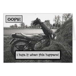 (FAKE)MOTORBIKE CRASH IN HAY BALE/HUMOR