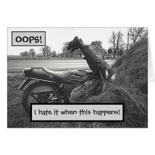 (FAKE)MOTORBIKE CRASH IN HAY BALE/HUMOR