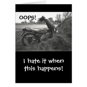(FAKE)MOTORBIKE CRASH IN HAY BALE/HUMOR
