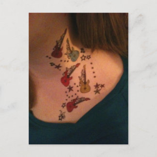Fake Neck Tattoo Briefkaart