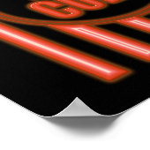 Fake Neon Popcorn Sign Poster (Hoek)