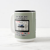 Fake News and Alternative Facts 15 oz Two-Tone Mok (Voorkant links)