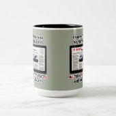 Fake News and Alternative Facts 15 oz Two-Tone Mok (Center)