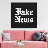 Fake News Canvas Afdruk (Insitu (Woonkamer))