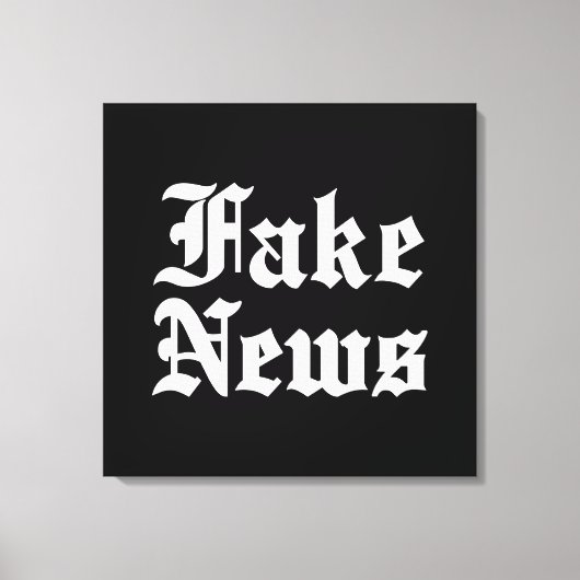Fake News Canvas Afdruk (Voorkant)