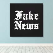 Fake News Canvas Afdruk (Insitu (Houten vloer))